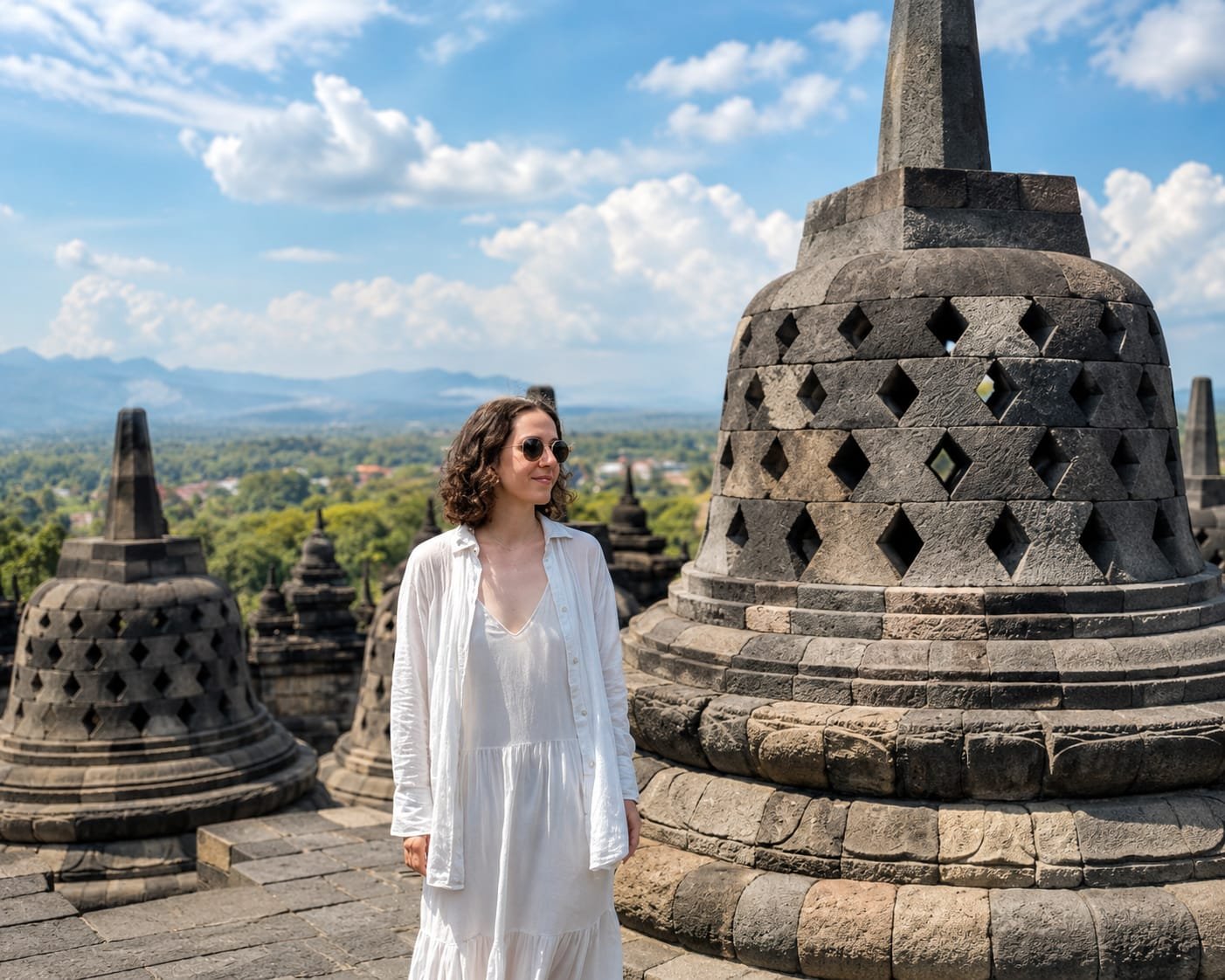 Yogyakarta: Borobudur Sunrise Climb & Prambanan with Pickup